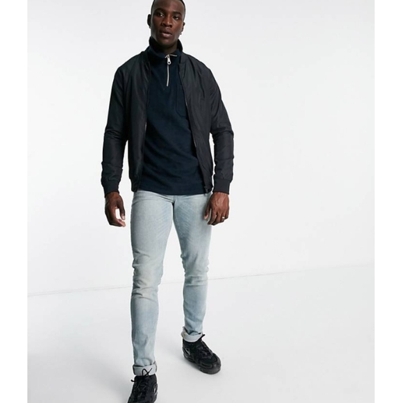 New BRAVE SOUL zip up TALL jacket with zip pockets J186 - Picture 4 of 4